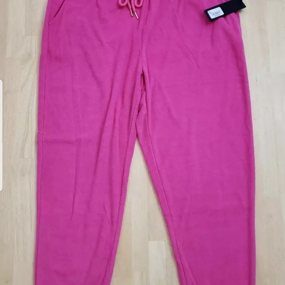 Bebe Sport Womens Pants 1X Beach Towel Pink Sequin - Picture 5 of 5